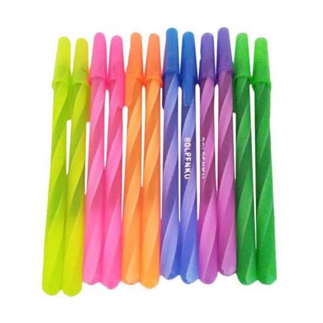 

BOLPENKU PULPEN DENGAN DESAIN LILIN SPIRAL WARNA HITAM 1 PCS