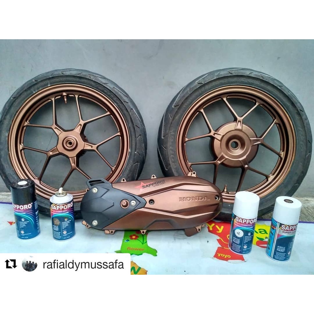 Paket Velg Sapporo 7516 Metallic Brown