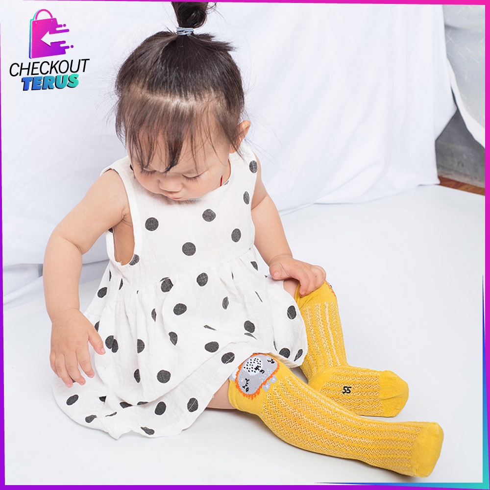 CT P210 Kaos Kaki Jaring Panjang Bayi Karakter Hewan Kaus kaki Motif Korean Style Kaos Kaki Bayi Lucu