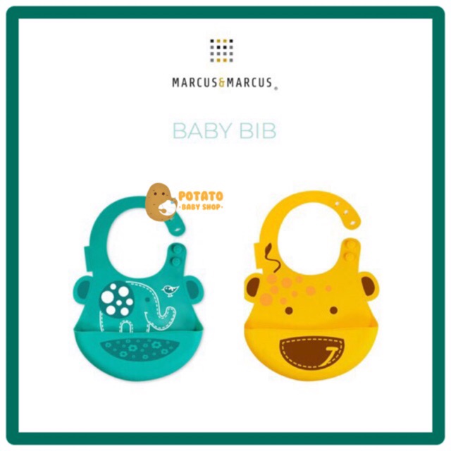 Marcus &amp; Marcus Baby Silicone Bib / celemek bayi