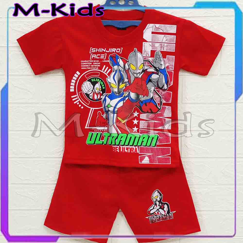 MKids88 - Baju Setelan Anak Laki-Laki Superhero ULTRAMAN