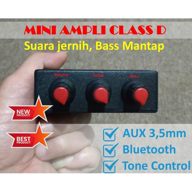 ] Mini Power Amplifier Class D Suara Jernis Bass Mantap