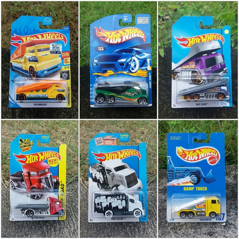 hot wheels pengangkut mobil / Hot wheels back slider truk truck muatan mobil raijin express