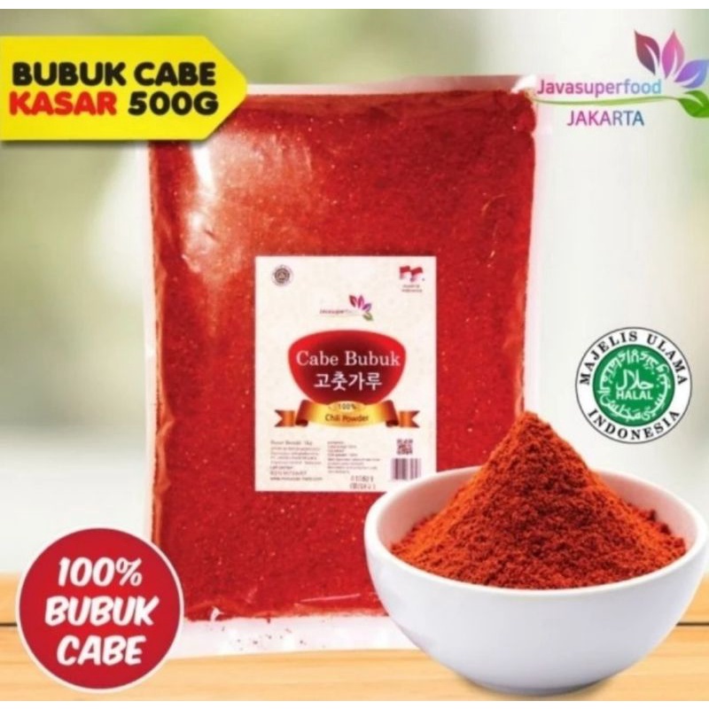 gochugaru cabe bubuk kasar korea 500gr / level 30 / chili powder cabai