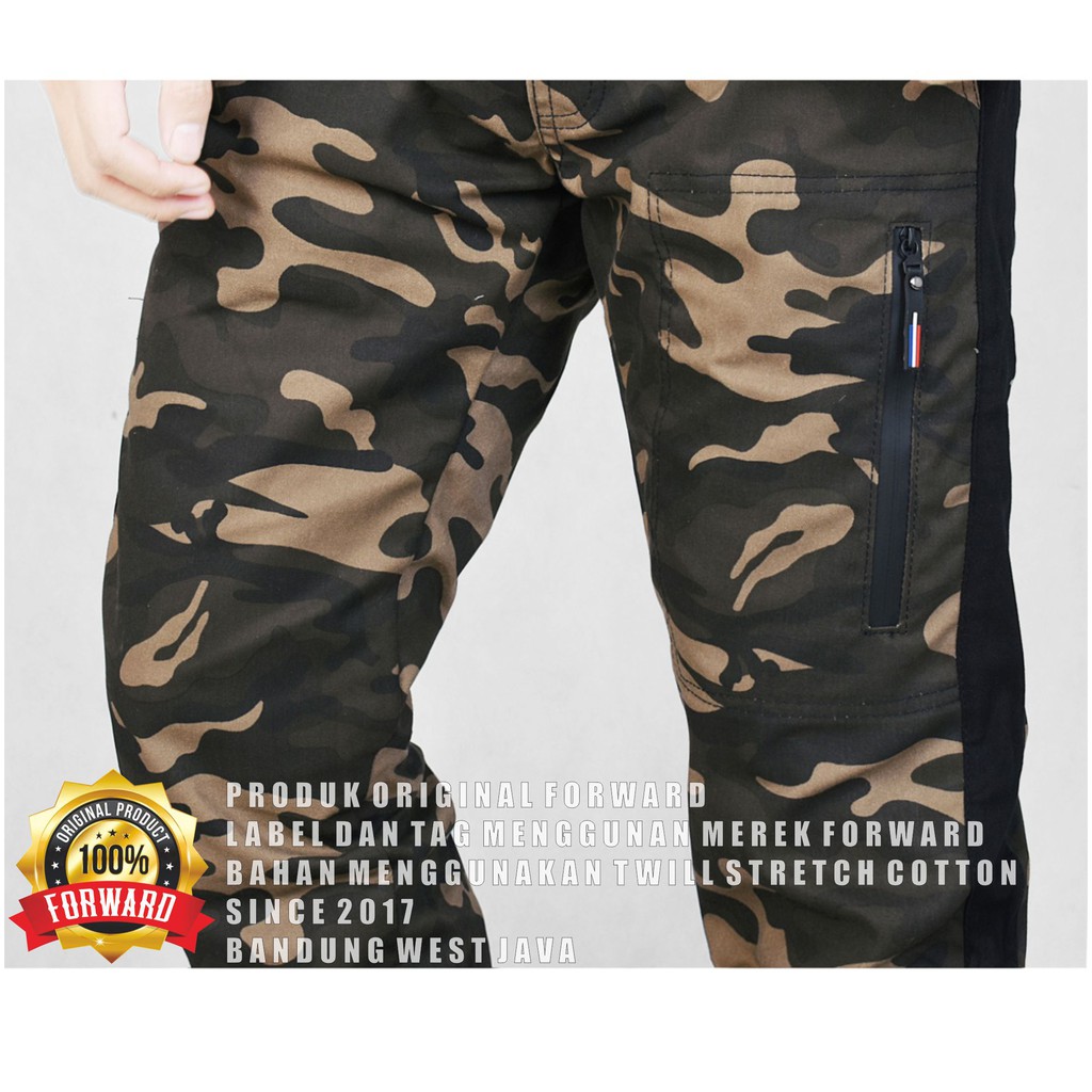 Celana Joger Pria Army Camo Loreng Pant Forward