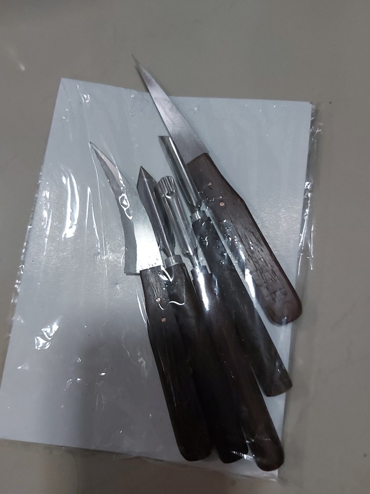 Pisau Ukir Buah / Pisau Garnish / Pisau Carving - 1 Set Isi 5 & 7 Pisau Super Quality