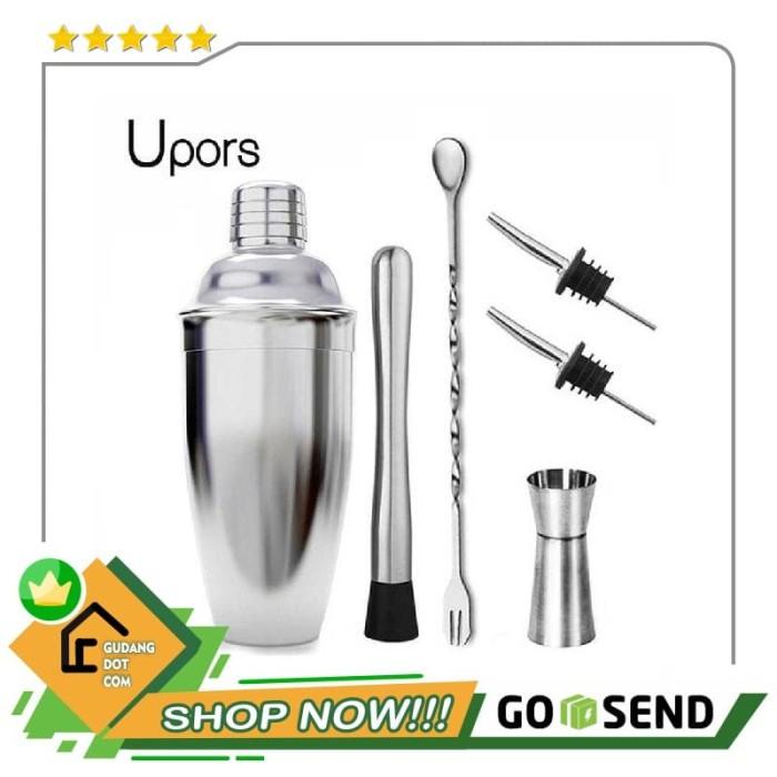 

Upors 6In1 Bartender Bar Cocktail Shaker Stainless Steel 550Ml - Ba016
