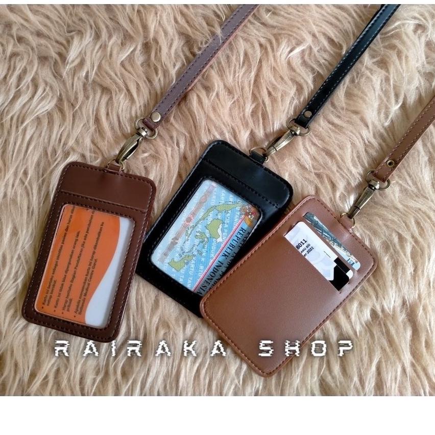 

[PRODUK PDZWY] Id Card Kulit Name Tag Kulit Card Holder V8G