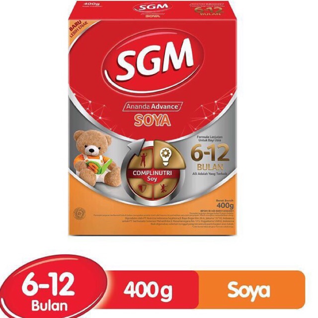 SGM Soya 6-12 bulan 400 gram / SGM ananda soya 2