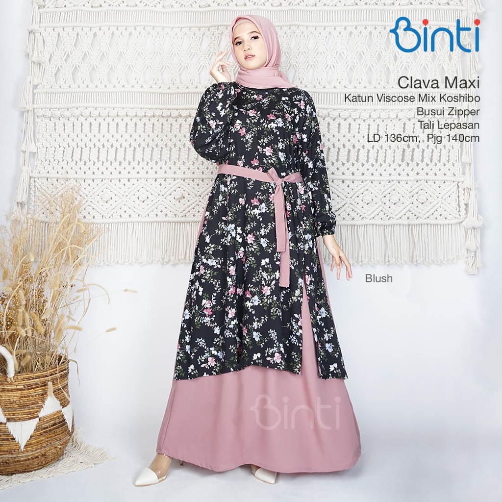 Clava Baju Gamis Jumbo Wanita Ld 140 Rayon Viscose Terbaru