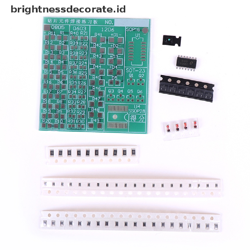 Papan Komponen SMT SMD Untuk Latihan Solder