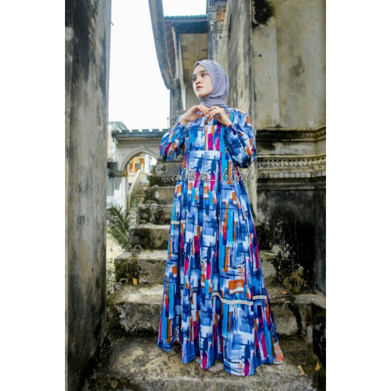 Gamis Zafeetri Plaid Series