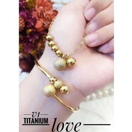 titanium set gelang kalung y211