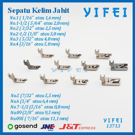 Sepatu lot lilit Kelim mesin Jahit industrial /Lilit Mesin Jahit High Speed Industri/YIFEI-13713 - 1