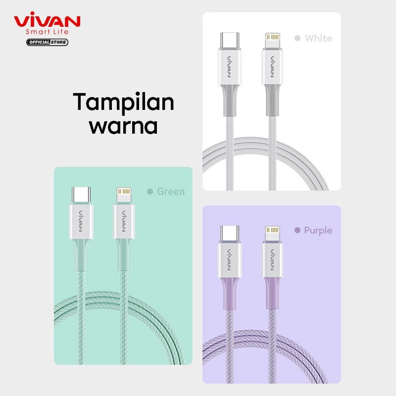 Vival VLC100 Kabel Data Type-C to Lightning PD20W