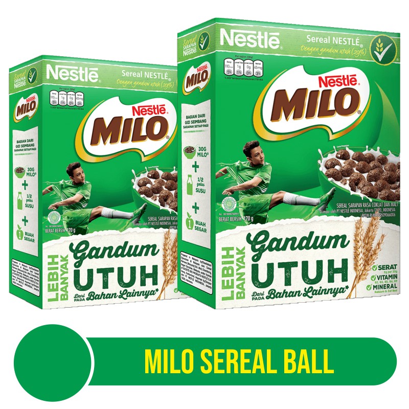 Milo Cereal Ball 330Gr / 170gr -Kemasan Box