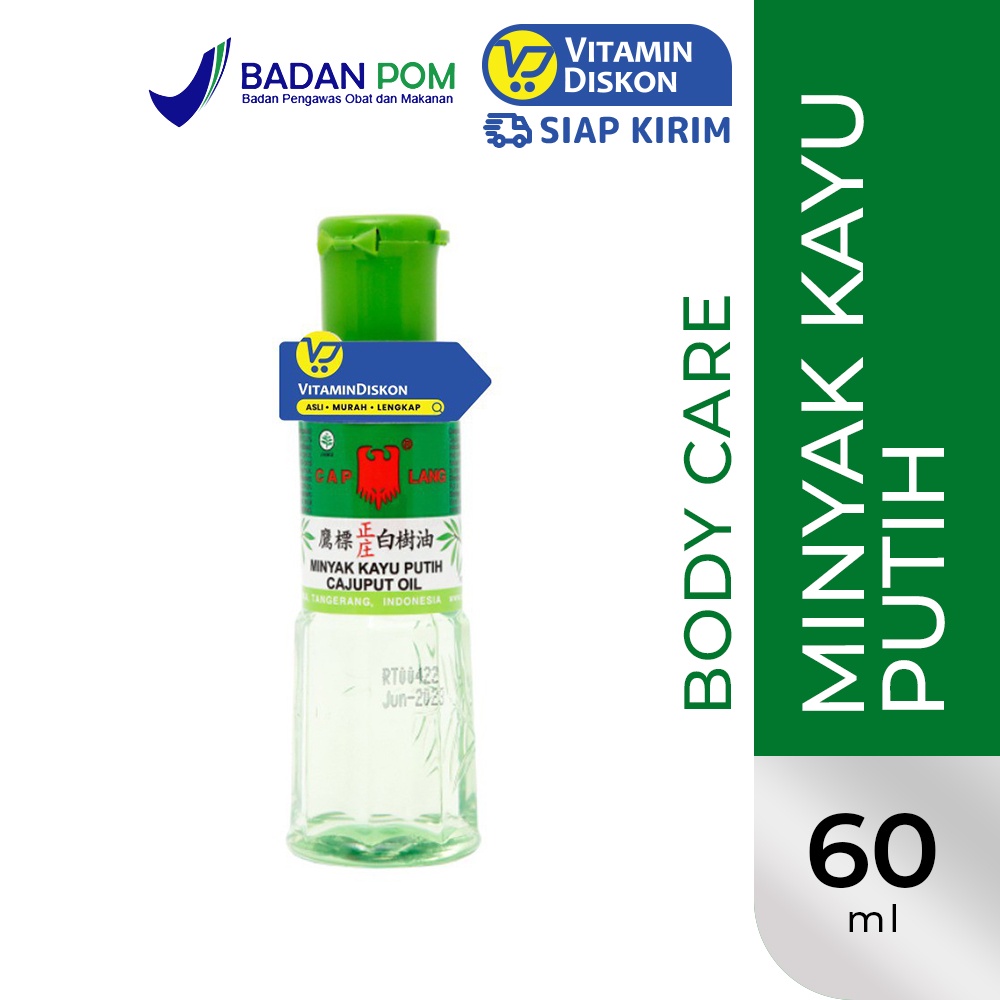 Cap Lang Minyak Kayu Putih 60 Ml | Pereda Sakit Perut, Kembung, Mual Dan Gatal Gigitan Serangga
