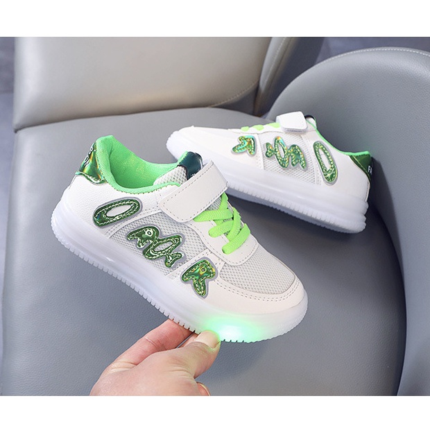 babyfit ARTWO sepatu sneakers lampu LED anak cowok cewek sepatu sekolah import gs-1119r