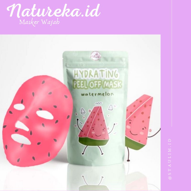 MASKER WAJAH NATUREKA SEMANGKA MUDAH DI BERSIHKAN -  Peel Off Mask/ Hydrating Mask