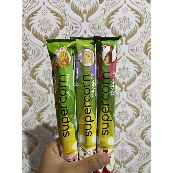 Supercorn Stick Jagung Rasa Ayam, Jagung Bakar, Keju - Snack Anak