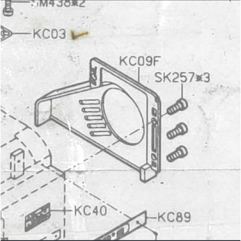 KC09F Tutup Van-Belt 700F/747A