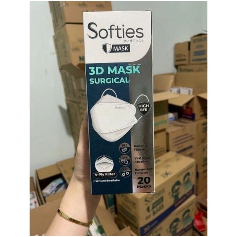 SOFTIES 3d MASK 4 PLY ISI 20
