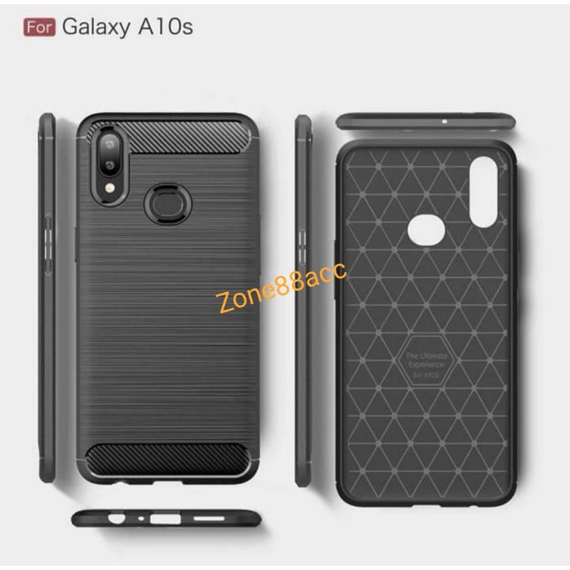 Silicon Case SAMSUNG A10S Softcase iPAKY Carbon Casing Cover TPU