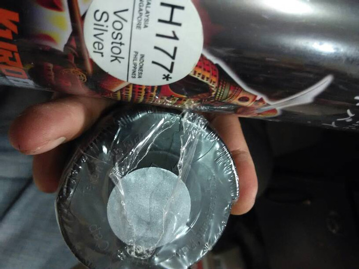 

cat semprot samurai paint VOSTOK SILVER H177* silver tua metalik