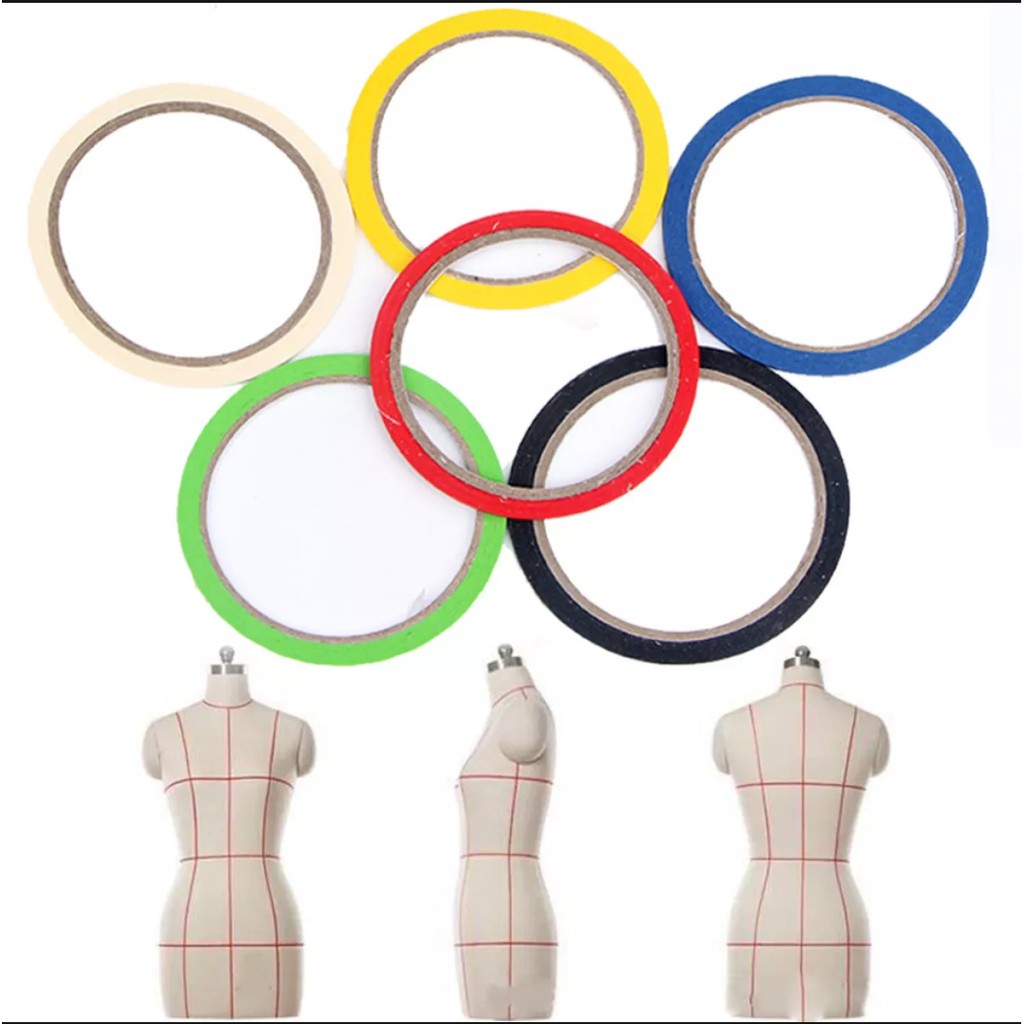 

Mannequin tape / manekin tape/ selotip perancang busana, selotip dekorasi 0.3 mm