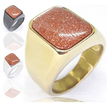 CINCIN PRIA BATU PASIR EMAS ORIGINAL MINIMALIS