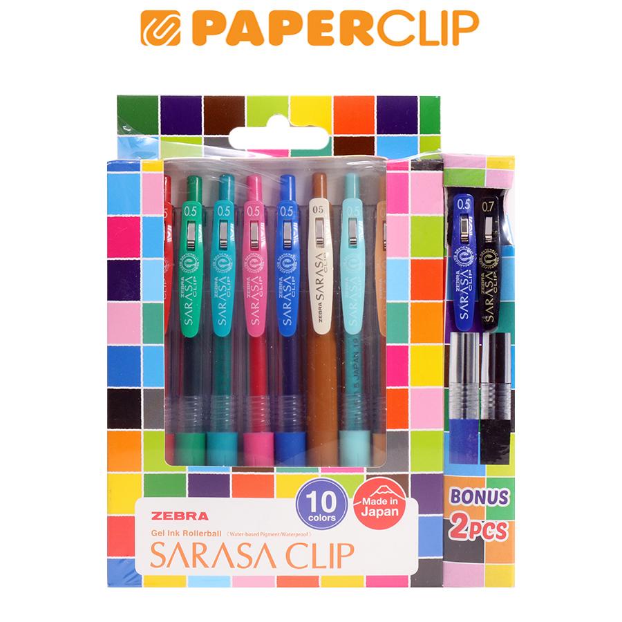 

BALLPOINT ZEBRA SARASA CLIP SET 10C
