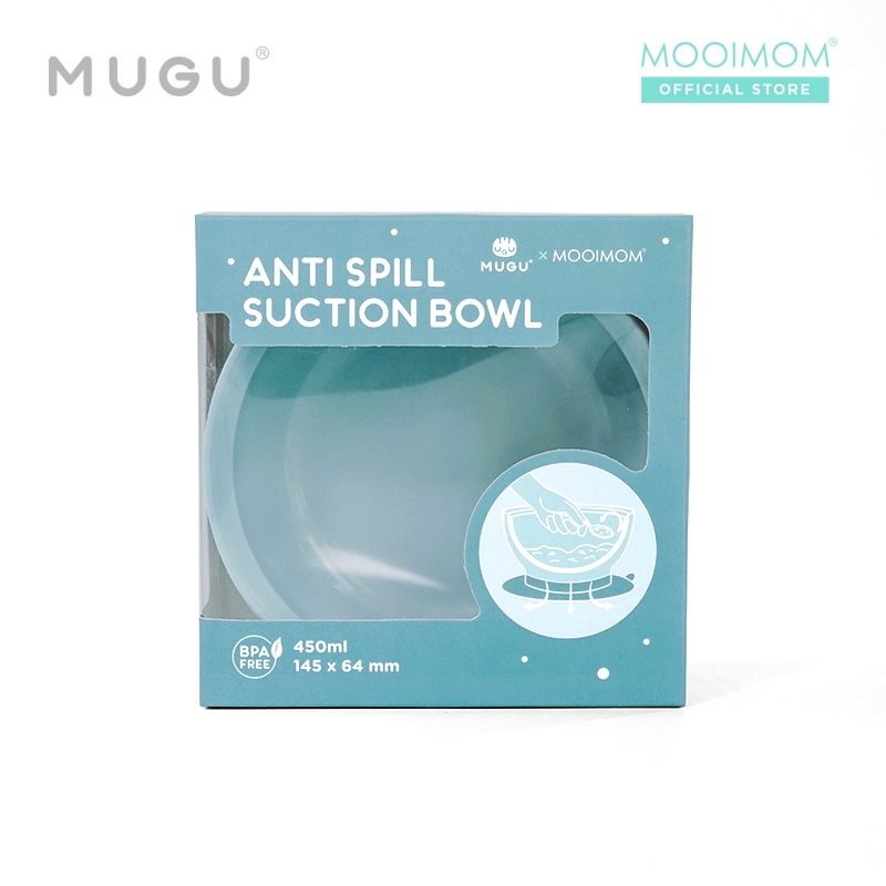 MAK240 MANGKOK ANTI TUMPAH MUGU ANTI SPILL SUCTION BOWL 450 ML