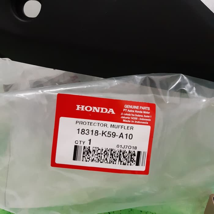 cover tutup tameng knalpot vario 125 150 led original