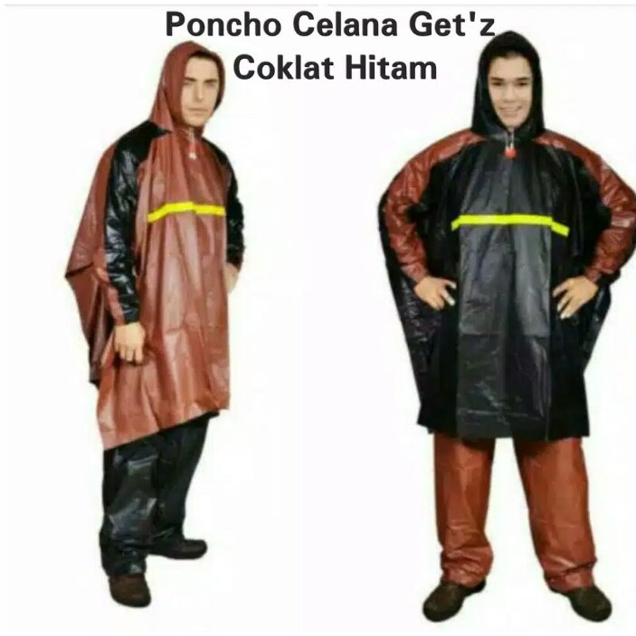 Jas Hujan Jumbo Mantel Hujan Dewasa Poncho Jaket dan Celana Lengan Panjang