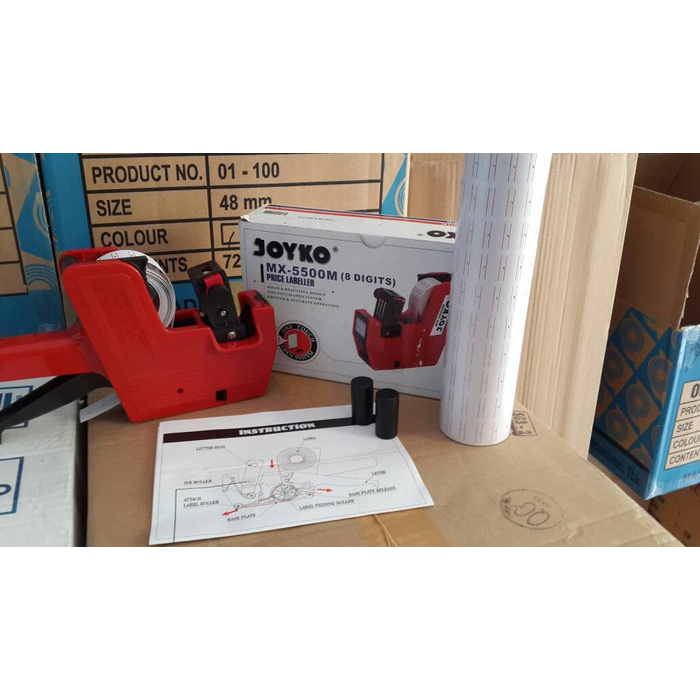 

A81Duya Alat Label Harga Joyko Mx5500M Set+Kertas Label 10 Roll + 2 Pcs Tinta As71S0D