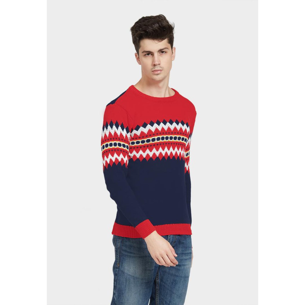 POJOK_FASHION.CO.ID - SWEATER RAJUT JEFFRED TRIBAL BEST SALLER