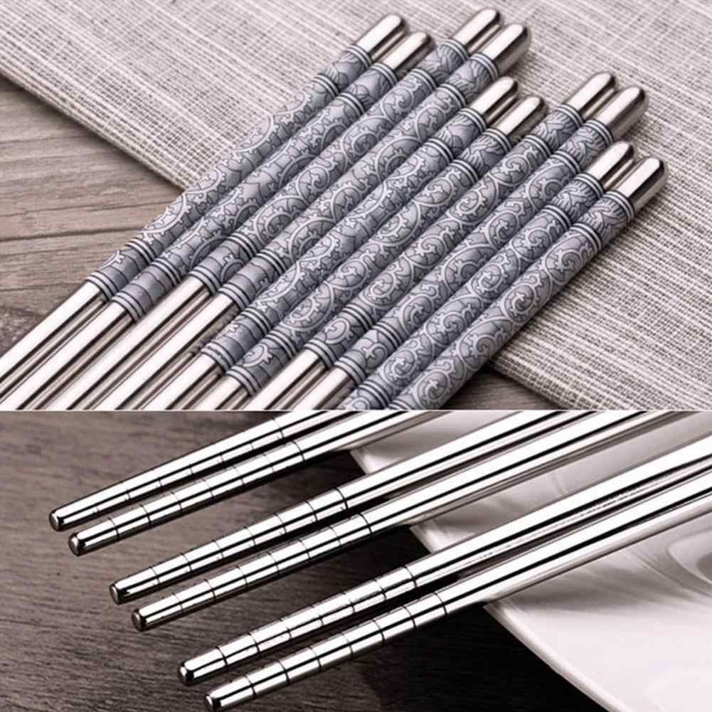 RED HOUSE Sumpit stainless MOTIF Sumpit Chopstick chopsticks Cina Sujeo isi 5 pasang