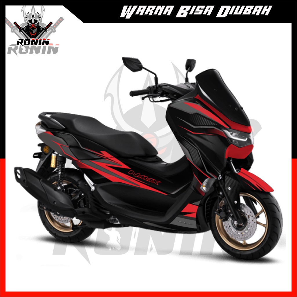 Stiker Decal FULL BODY NMAX 2020 Motif Street with Carbon (RED)