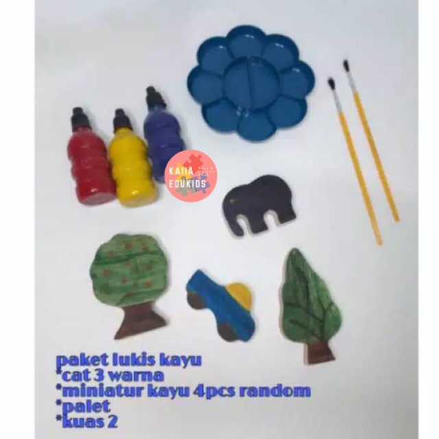 

Paket lukis media kayu