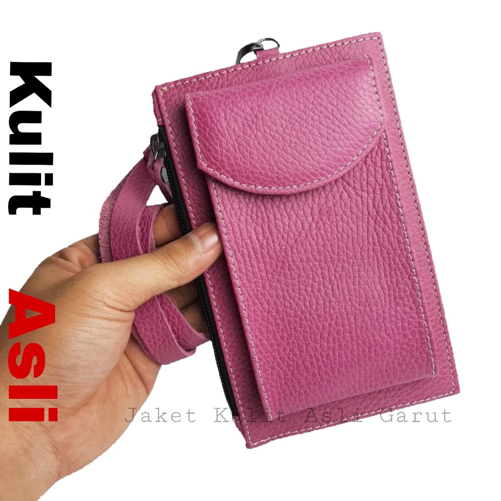 Tas HP Kulit Kalung Hp Dompet Hp Wanita Full Up Kulit Asli
