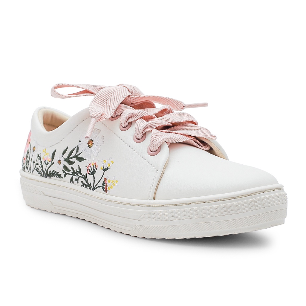 KHK by Khakikakiku Daisy Embroidery Sneakers