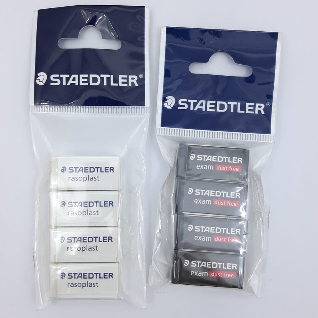 

PENGHAPUS/ERASER 526 B40 SET STAEDTLER WHITE /EXAM DUST FREE 526 E40 SET BLACK ISI 4