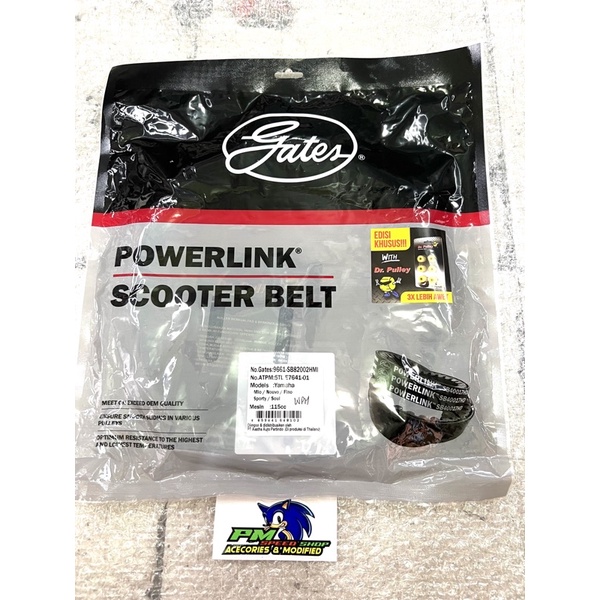Vanbelt V Belt Gates Roller Dr Pulley Mio Sporty.Mio Soul.Fino
