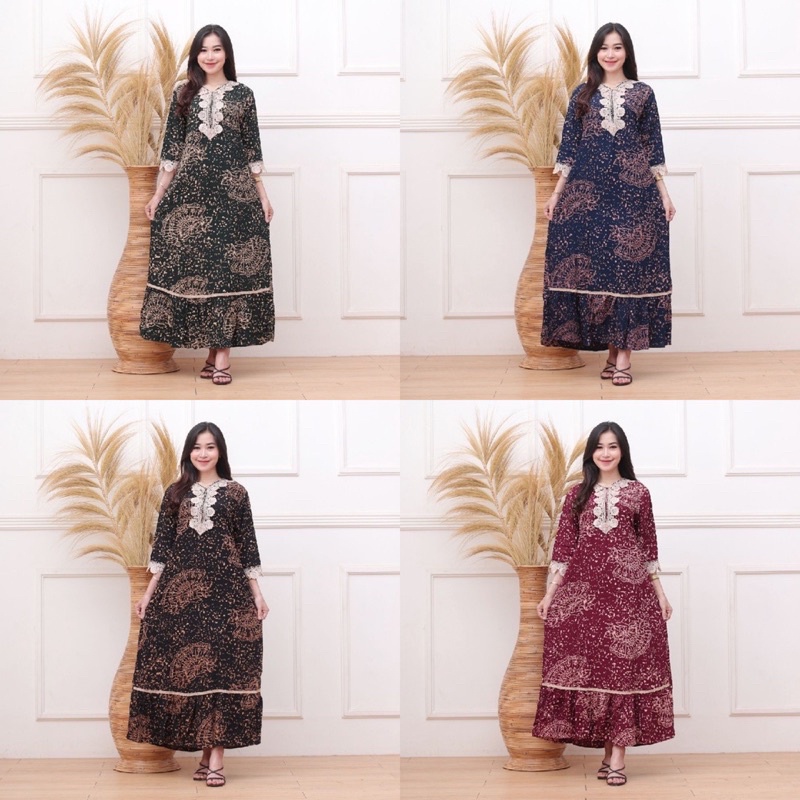 Daster arab zaema serut rayon Super Busui friendly-Gms Kipas