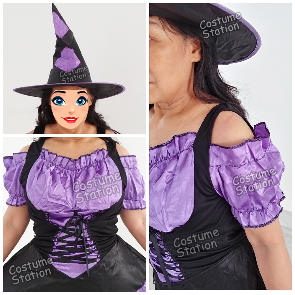 Kostum Purple Witch / Costume Nenek Sihir Penyihir wanita dewasa