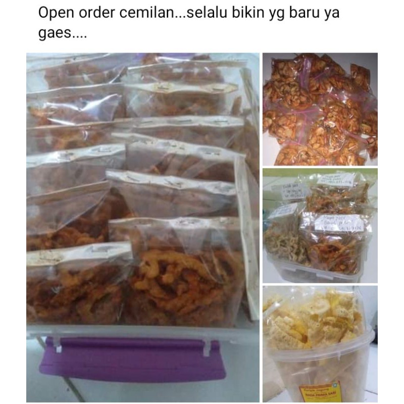 

keripik pare dan krupuk seblak