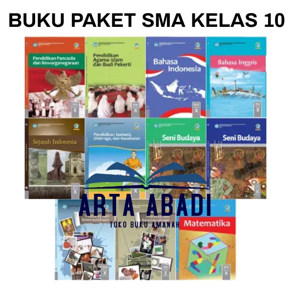 Buku paket pelajaran sejarah indonesia ips matematika bahasa indonesia inggris pkn pendidikan agama 