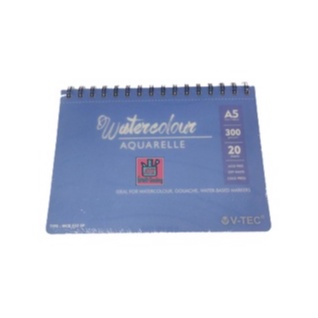 

Water Colour Book Spiral V-Tec Ukuran A5 WCB – 532 SP / Sketchbook Spiral WaterColour Aquarelle Vtec 300 gram Isi 20 Sheet – SHAGB