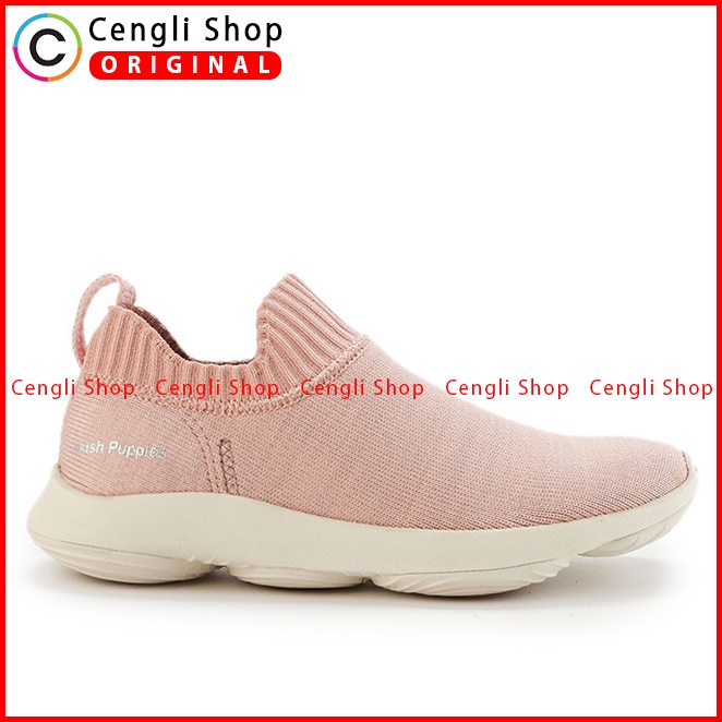 SEPATU SNEAKER WANITA HUSH PUPPIES ORIGINAL CASUAL BRANDED PINK HW82