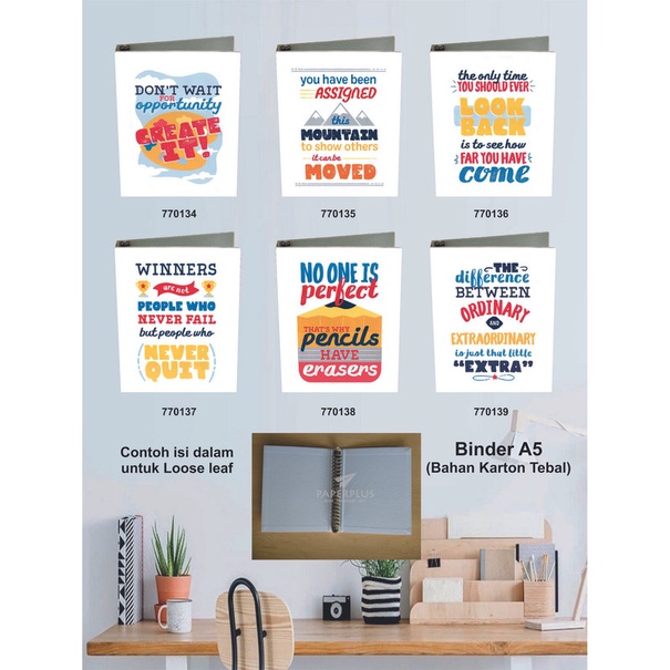 

Binder A5 / Binder Note A5 / Typography / Set 2868